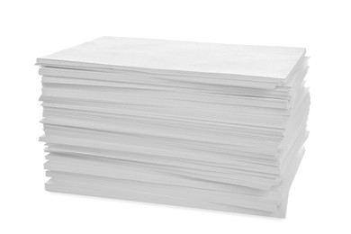 Photo of Stack of paper sheets isolated on white