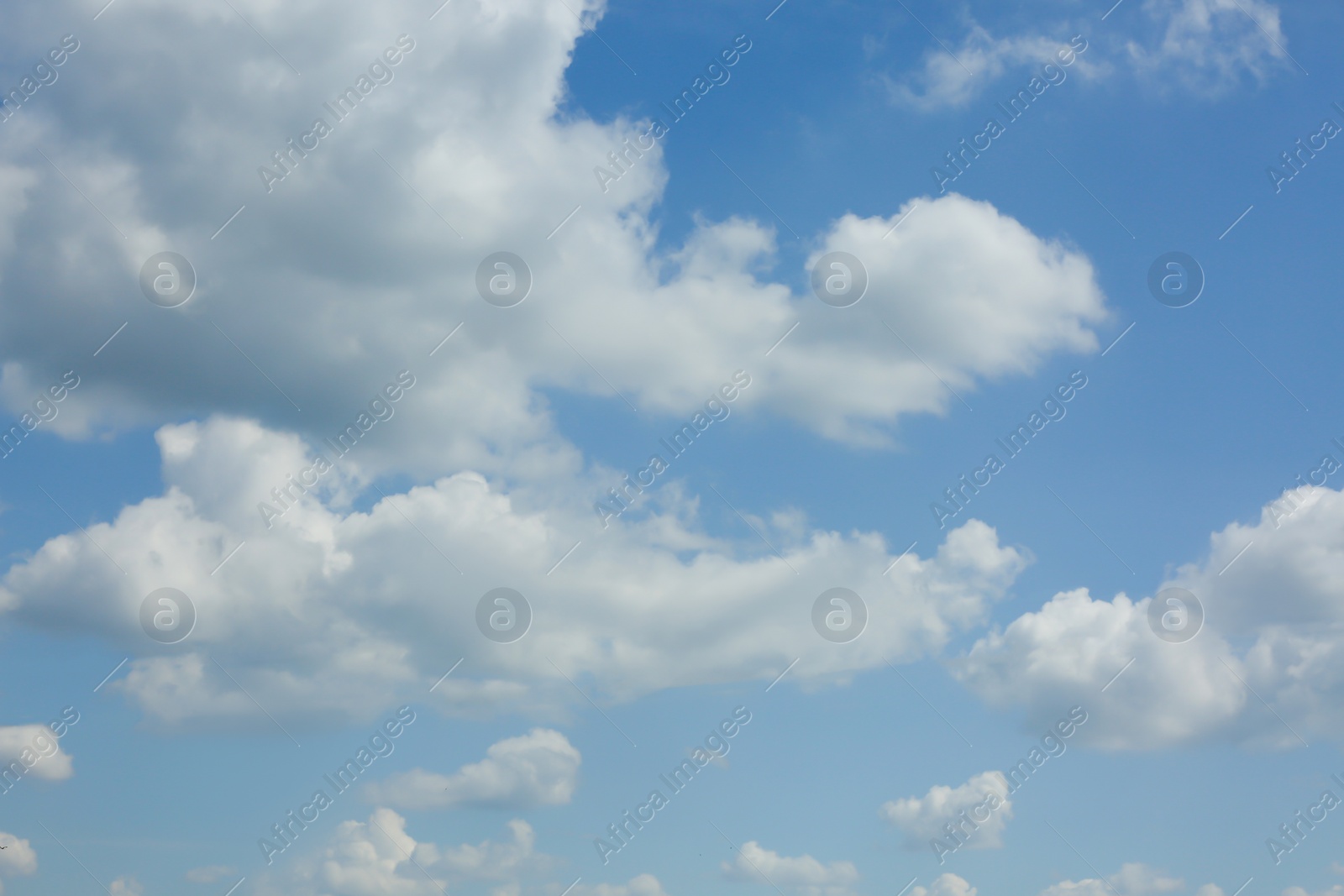 Photo of Beautiful view of blue sky with fluffy clouds