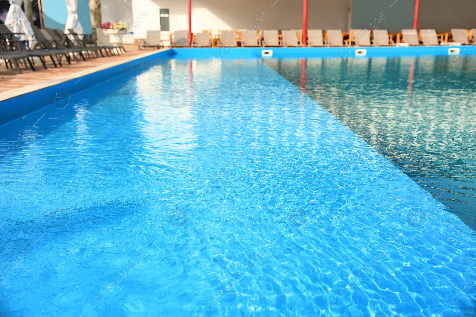 Photo of Clear refreshing water in swimming pool