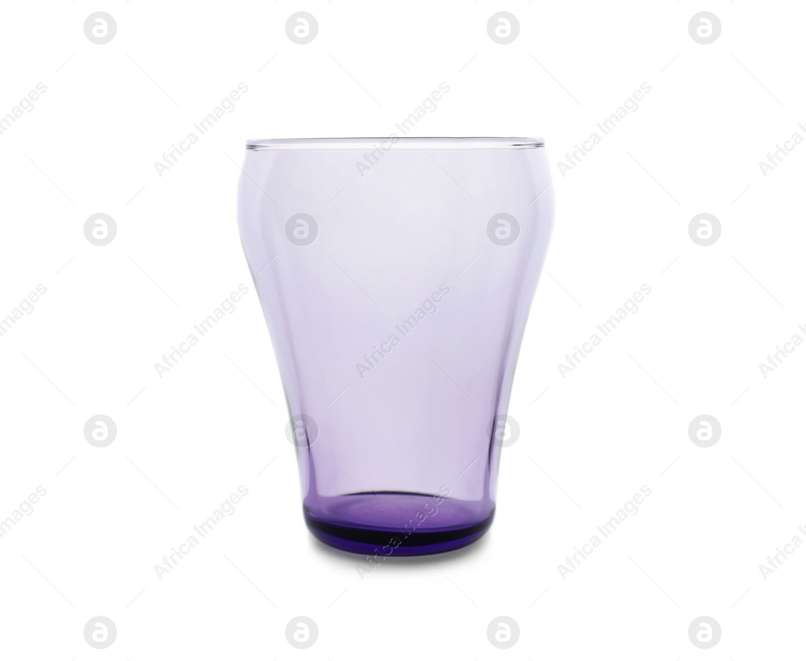 Photo of Color clear empty glass isolated on white