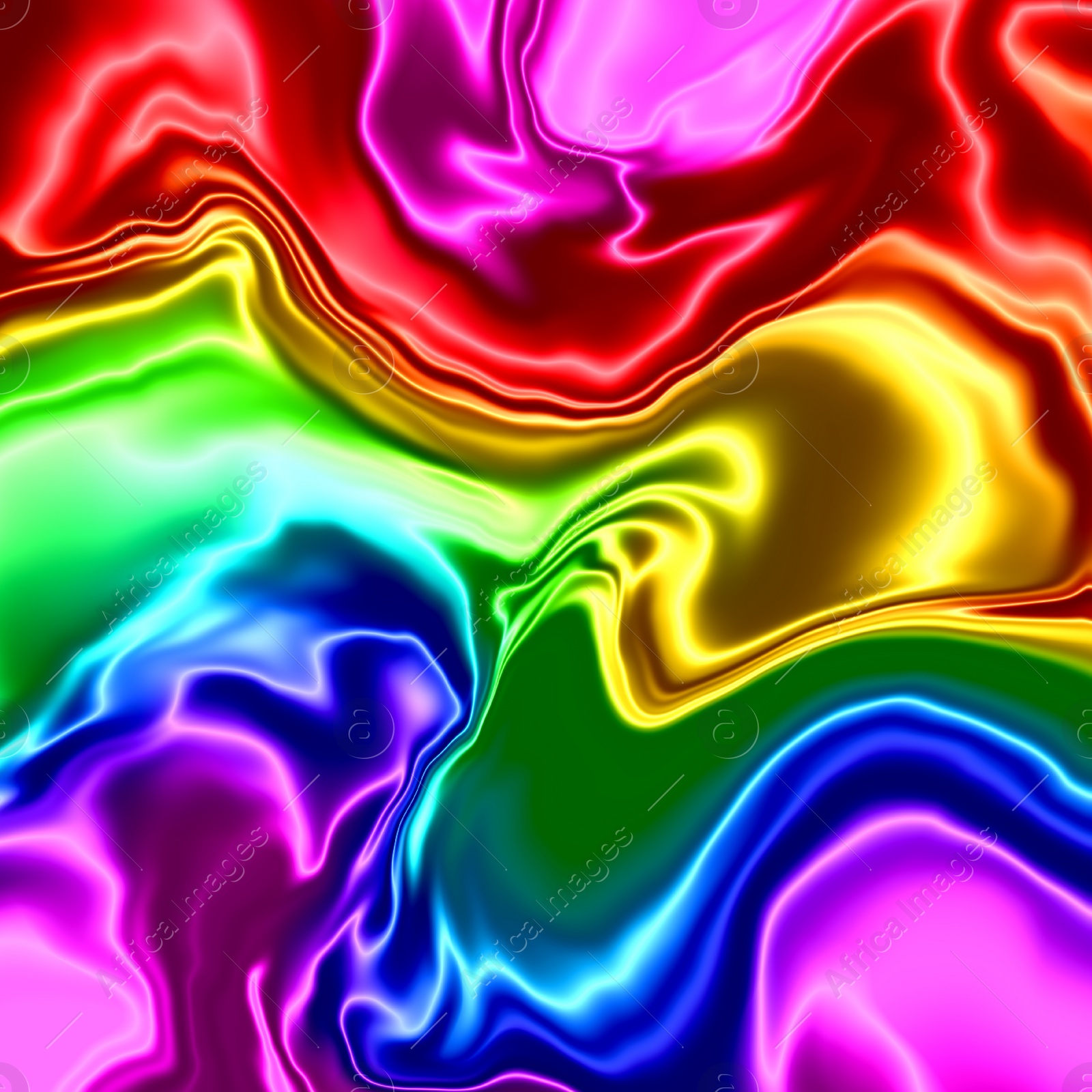 Illustration of Colorful background with pattern in bright rainbow neon colors