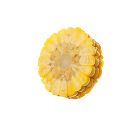 Photo of Piece of corn cob isolated on white