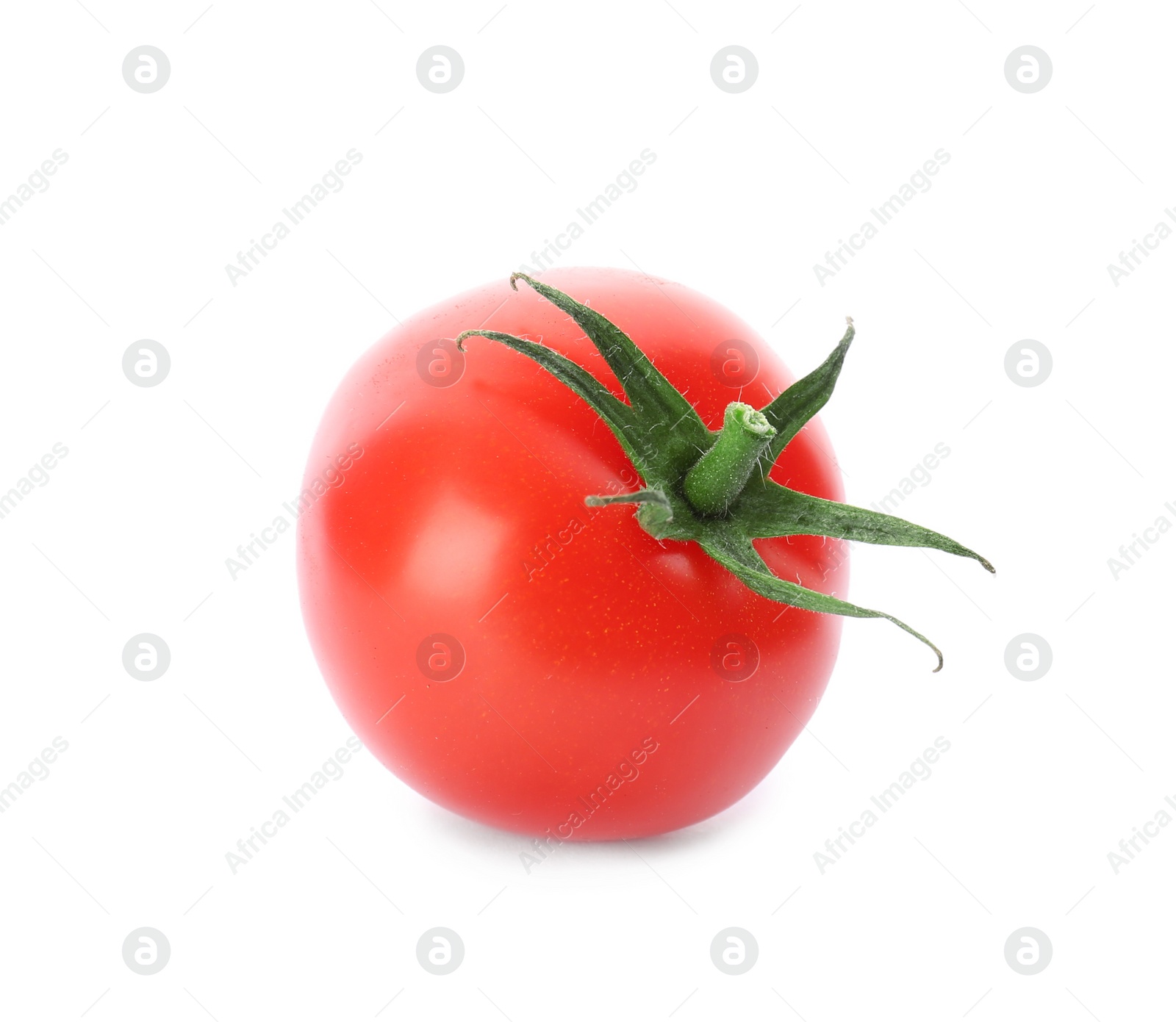 Photo of Fresh ripe whole tomato on white background