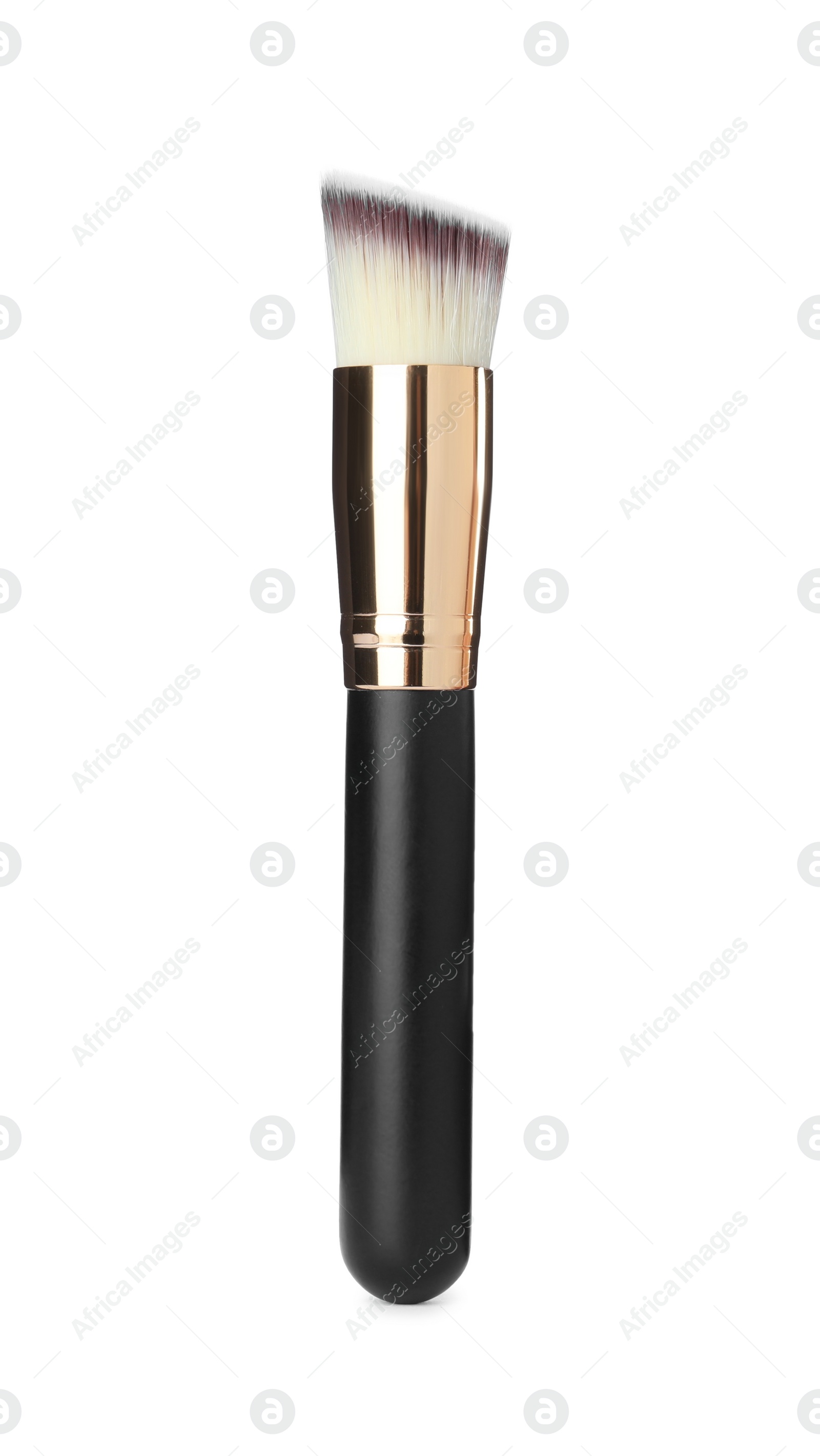 Photo of Makeup brush of professional artist isolated on white. Cosmetic product