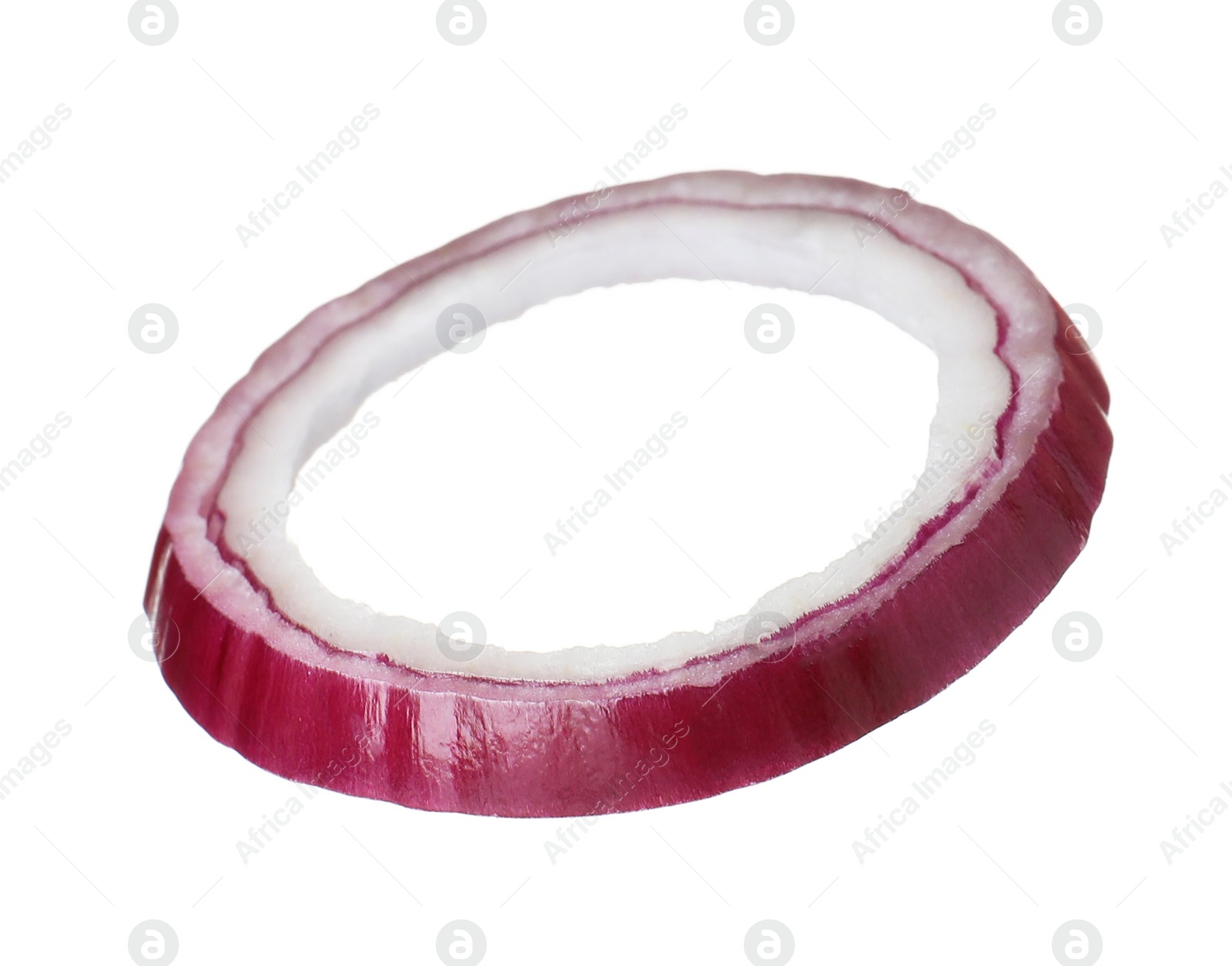 Photo of Ring of onion for burger isolated on white