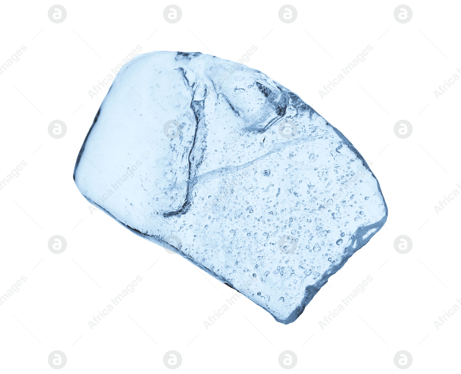 Photo of Piece of clear ice isolated on white