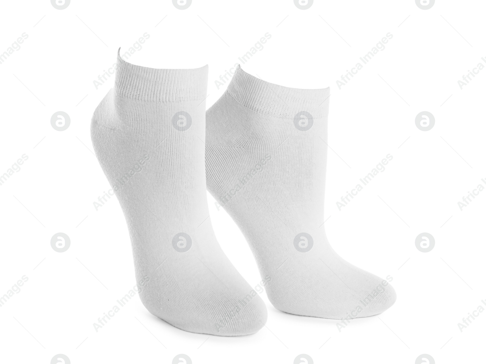 Image of Pair of new socks isolated on white