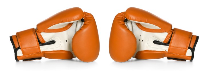 Image of Pair of boxing gloves isolated on white