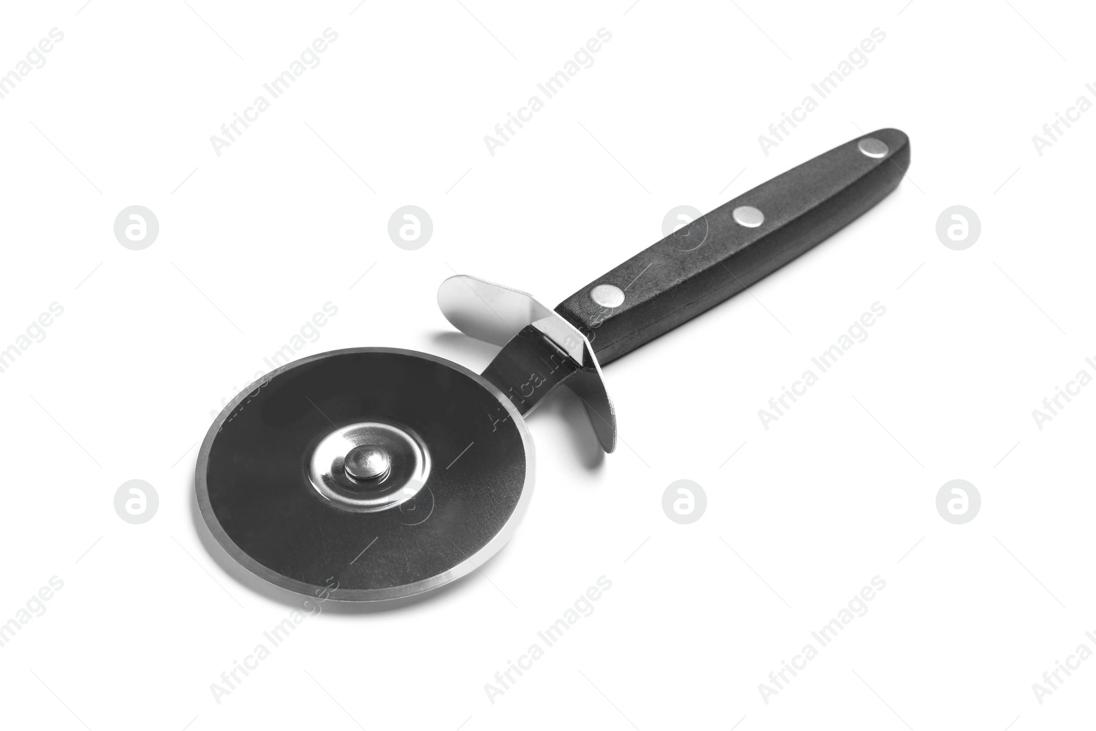 Photo of Knife for pizza on white background