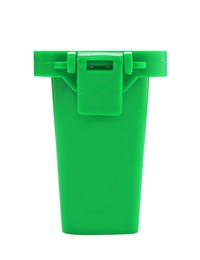 Trash bin isolated on white. Waste recycling concept