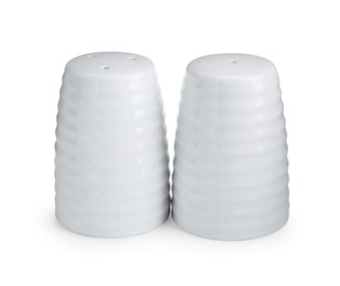 Salt and pepper shakers isolated on white