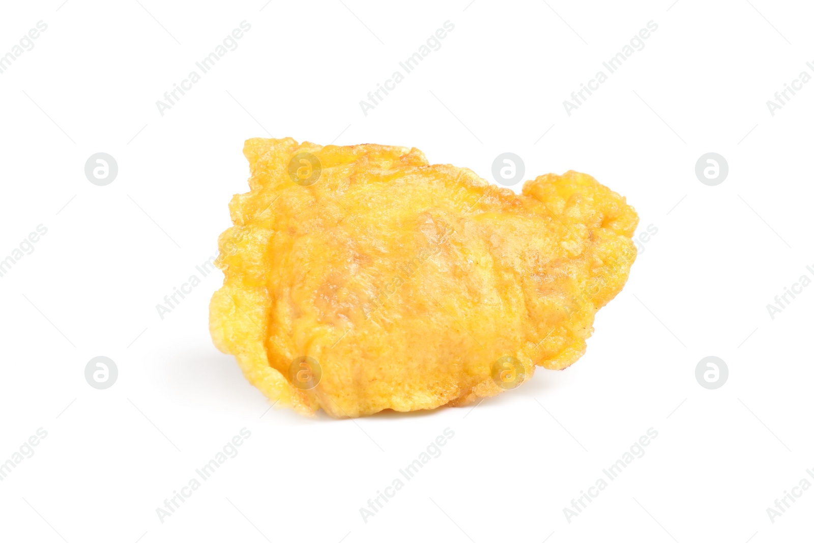 Photo of Tasty deep fried chicken piece isolated on white