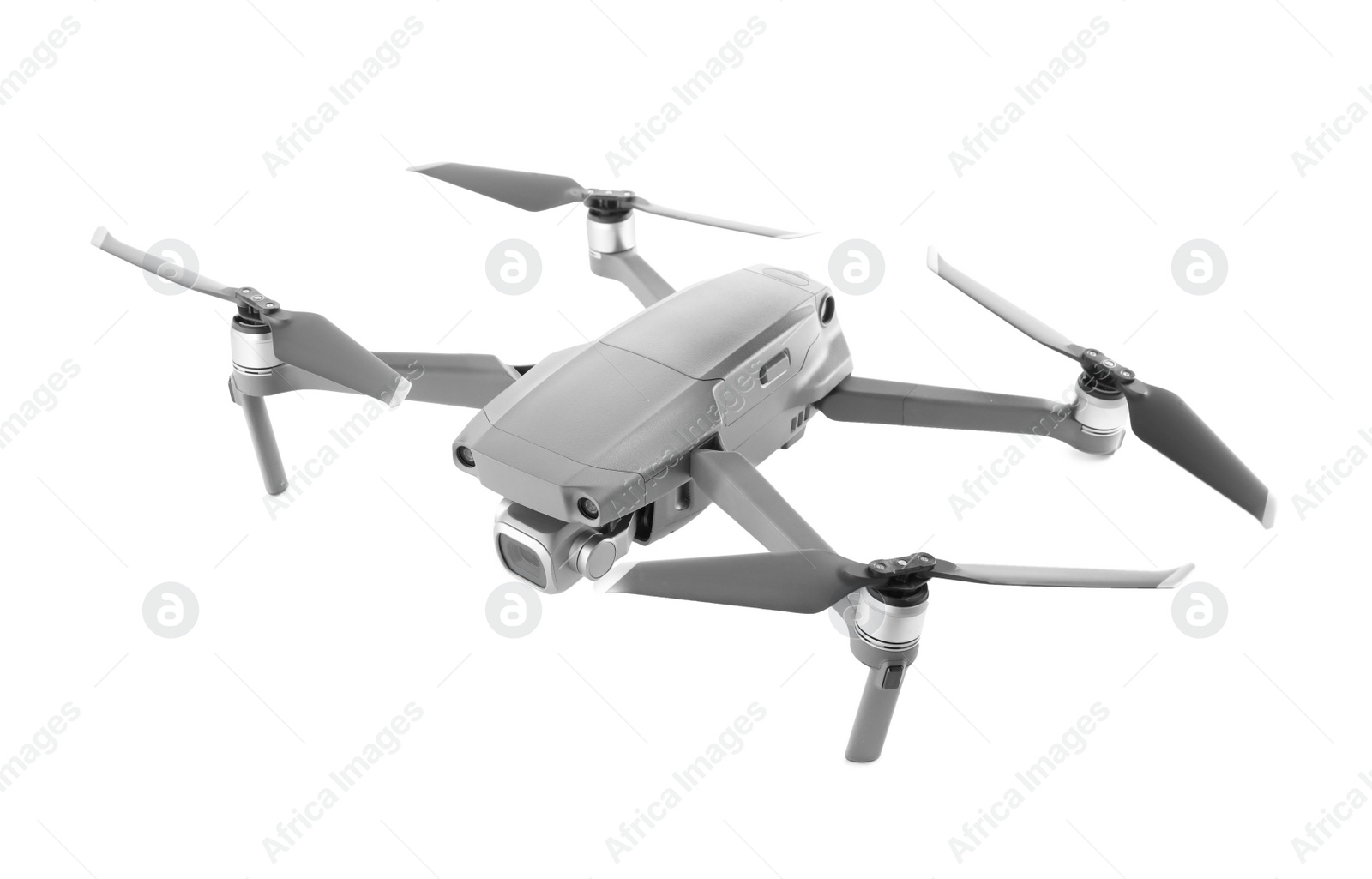 Photo of Modern drone with camera isolated on white