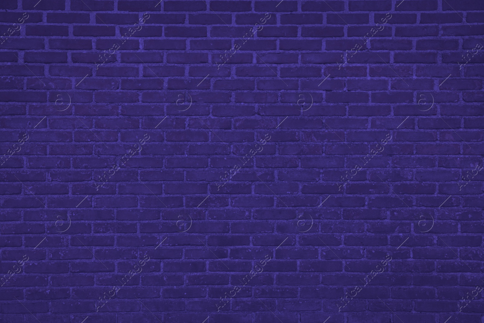 Image of Texture of indigo color brick wall as background