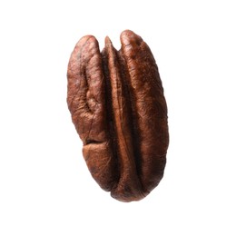 Photo of One tasty pecan nut isolated on white