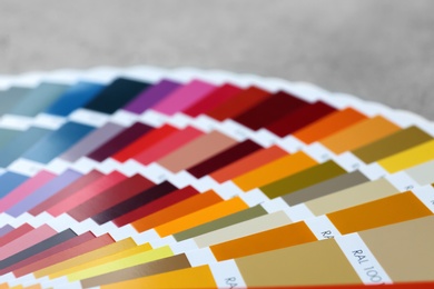 Photo of Color palette samples, closeup