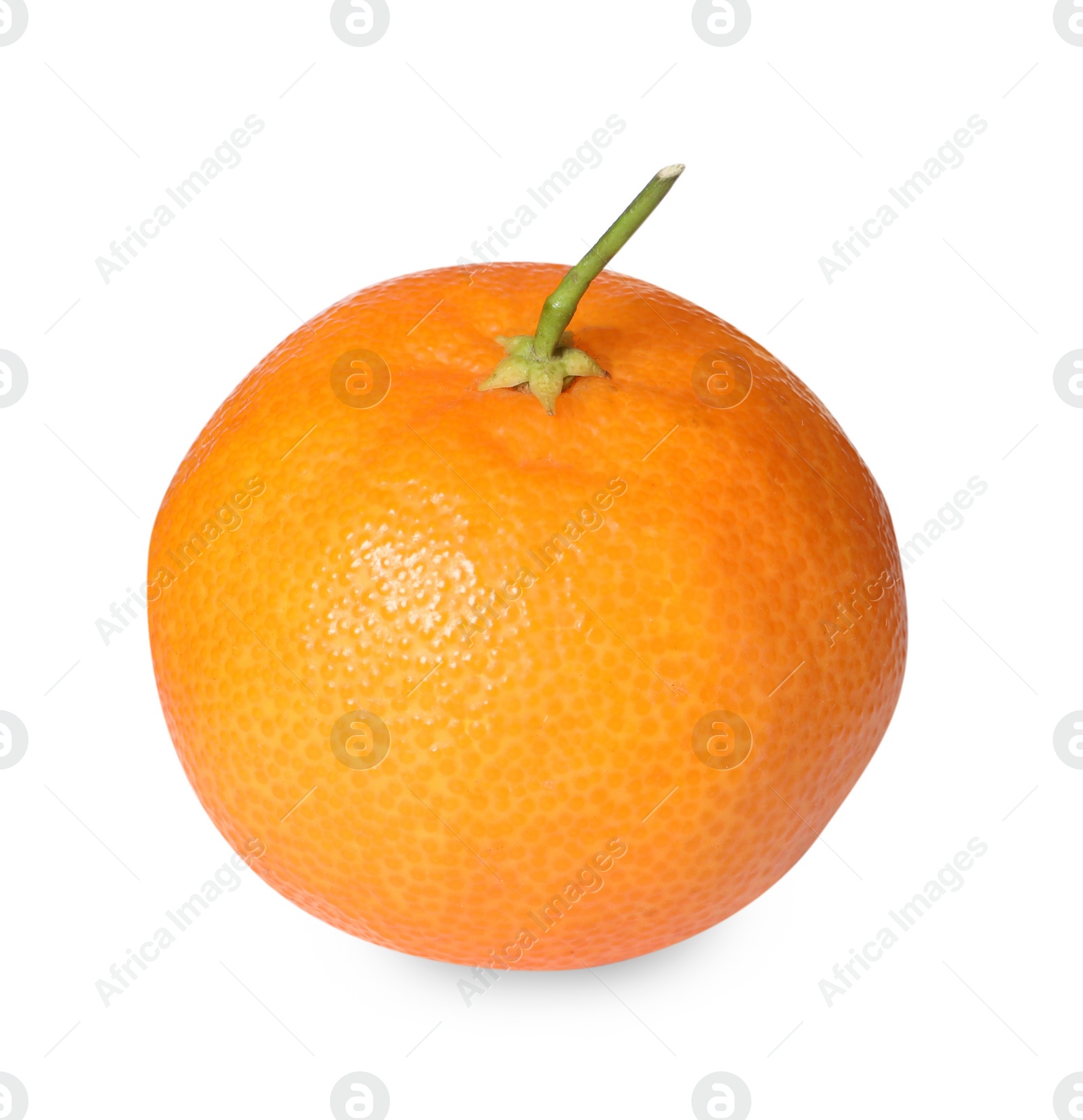 Photo of Fresh ripe juicy tangerine isolated on white