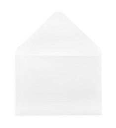 Simple blank paper envelope isolated on white