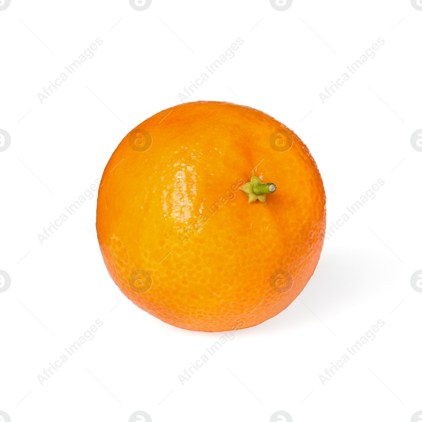 Photo of Fresh ripe juicy tangerine isolated on white