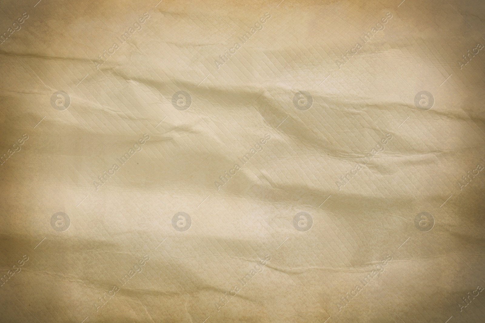 Image of Crumpled old paper as background. Texture of parchment