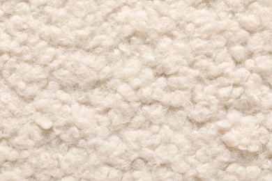 Texture of faux fur as background, top view