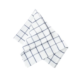 Fabric napkin for table setting on white background