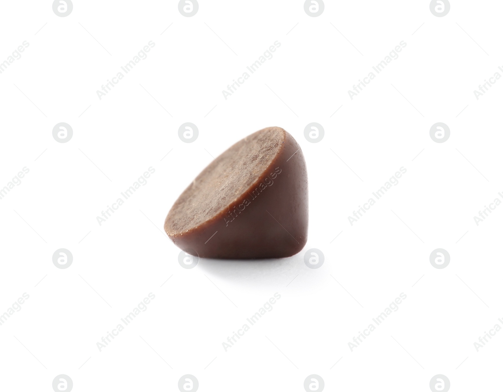 Photo of Delicious chocolate chip on white background