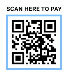 Scan QR code for contactless payment, illustration