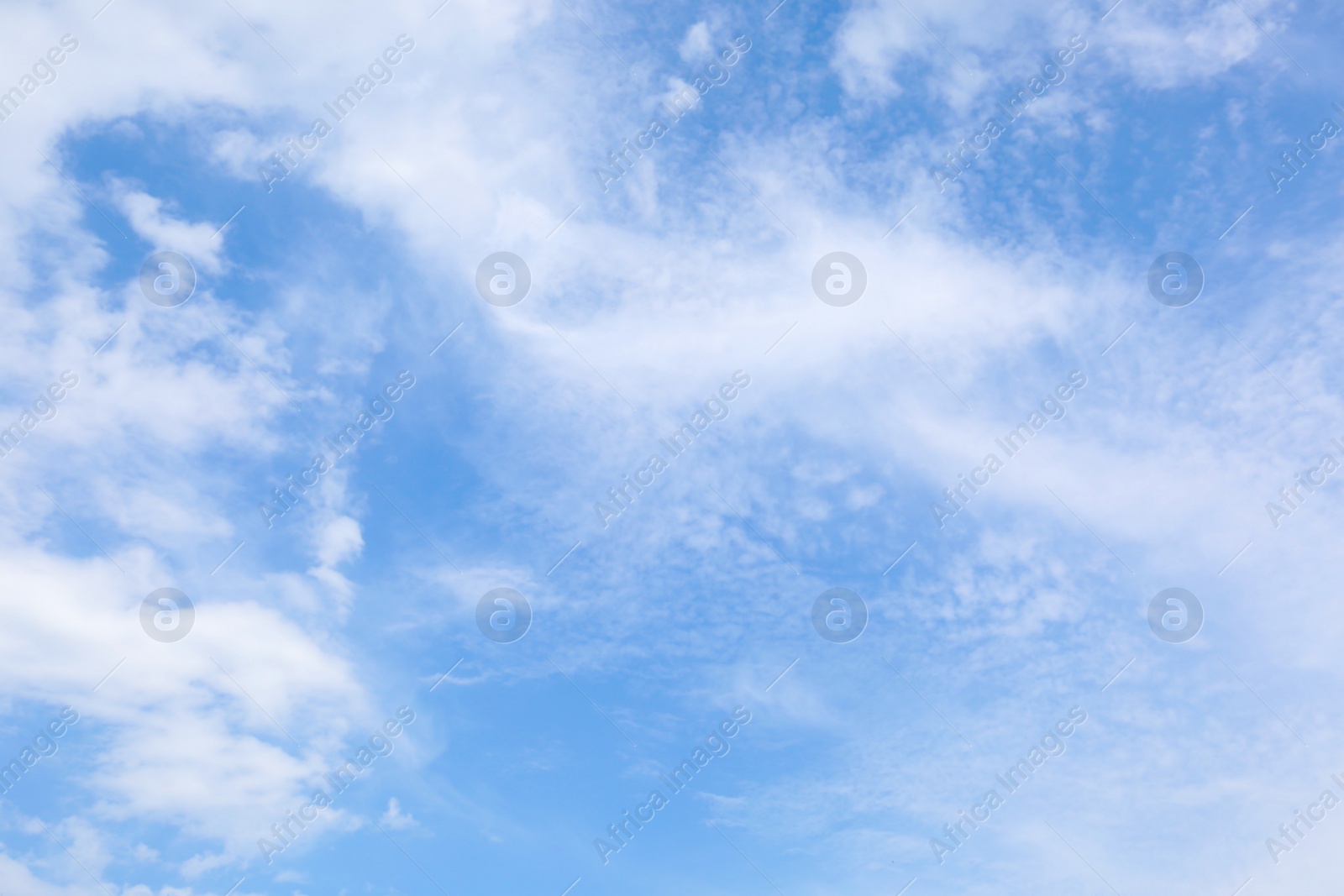 Photo of Beautiful blue sky covered with clouds as background