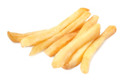 Photo of Delicious fresh french fries on white background