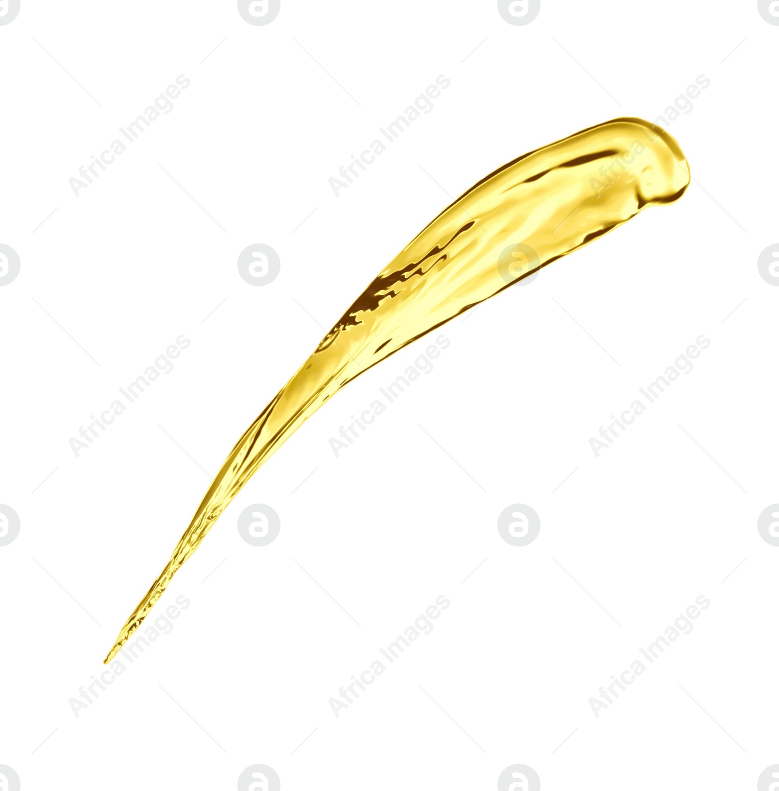 Image of Splash of natural cooking oil on white background