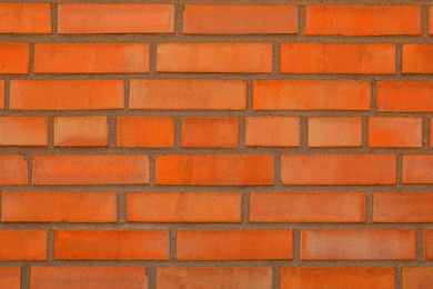 Texture of orange brick wall as background