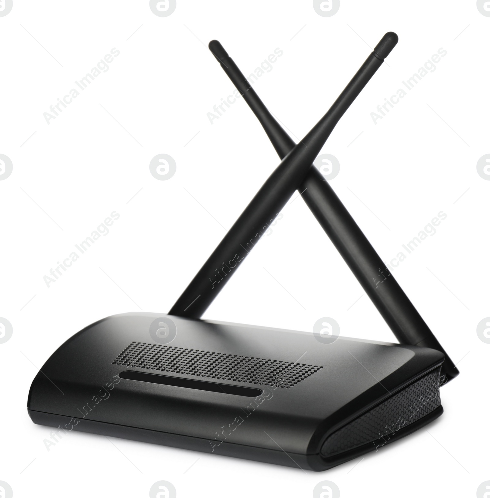 Photo of New modern Wi-Fi router isolated on white