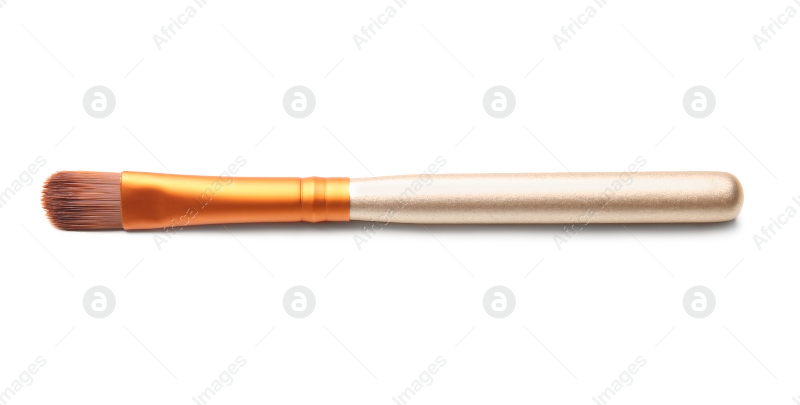 Photo of Makeup brush of professional artist on white background