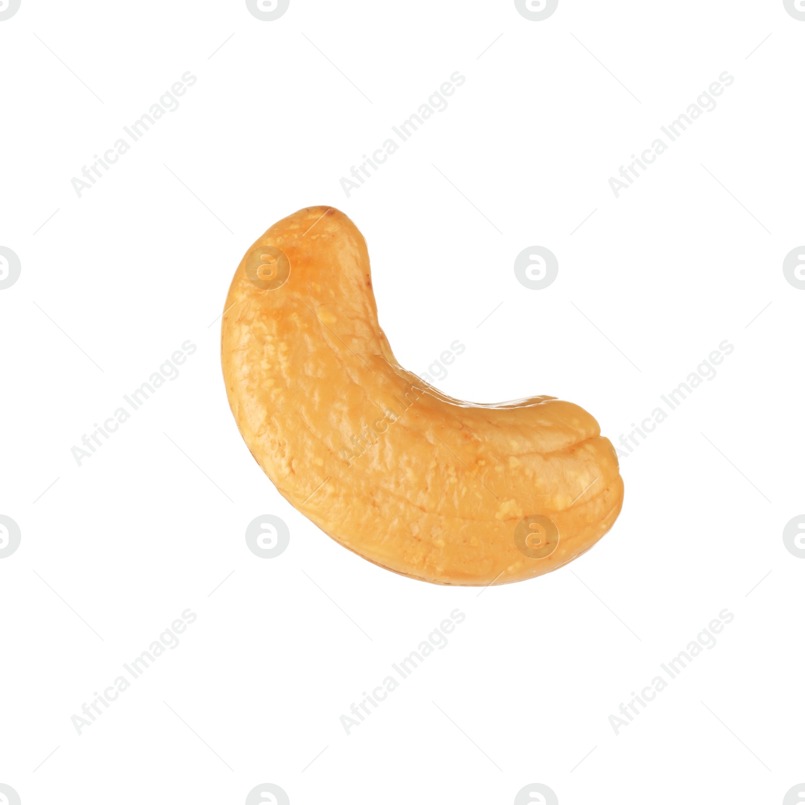 Photo of Tasty organic cashew nut isolated on white