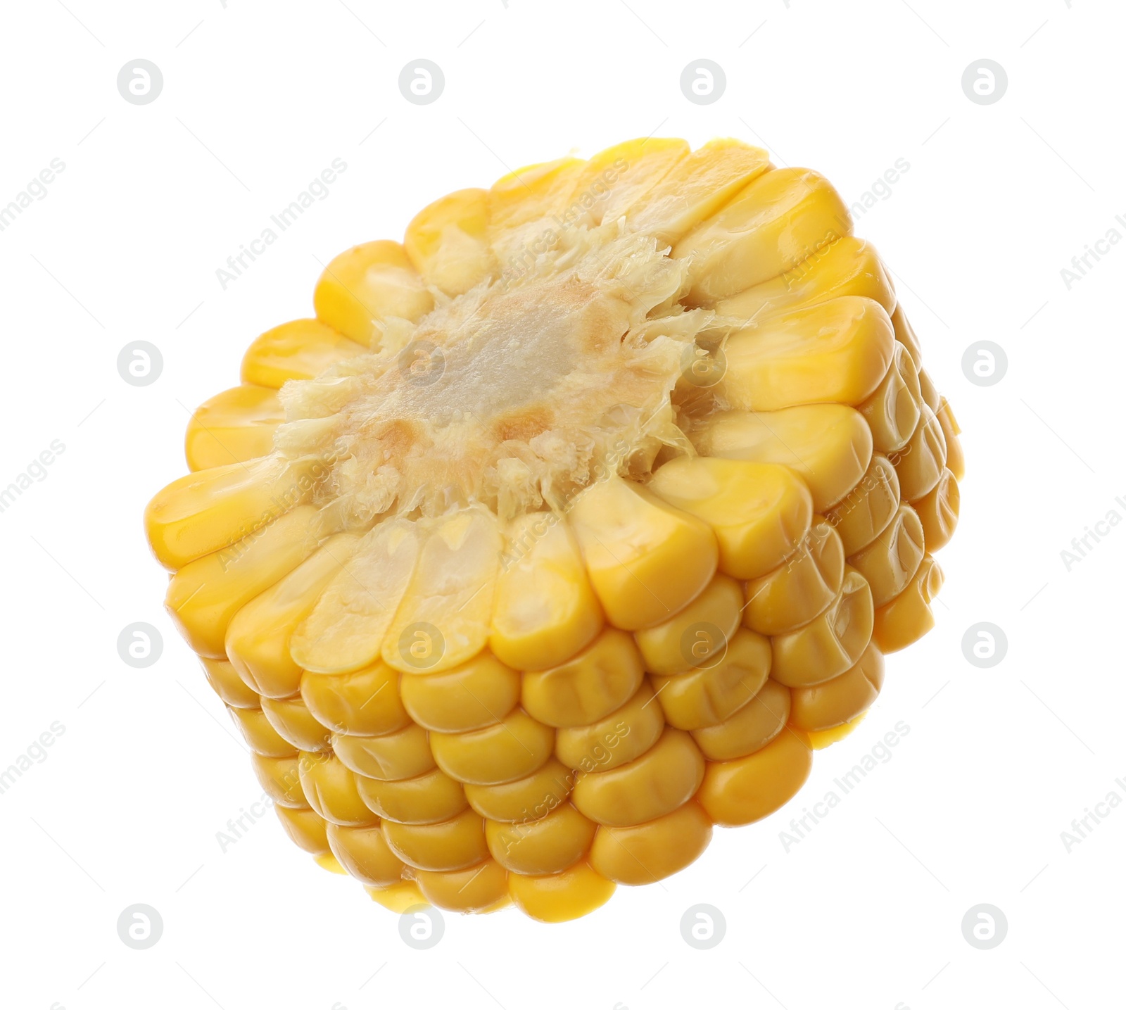 Photo of Piece of corn cob isolated on white