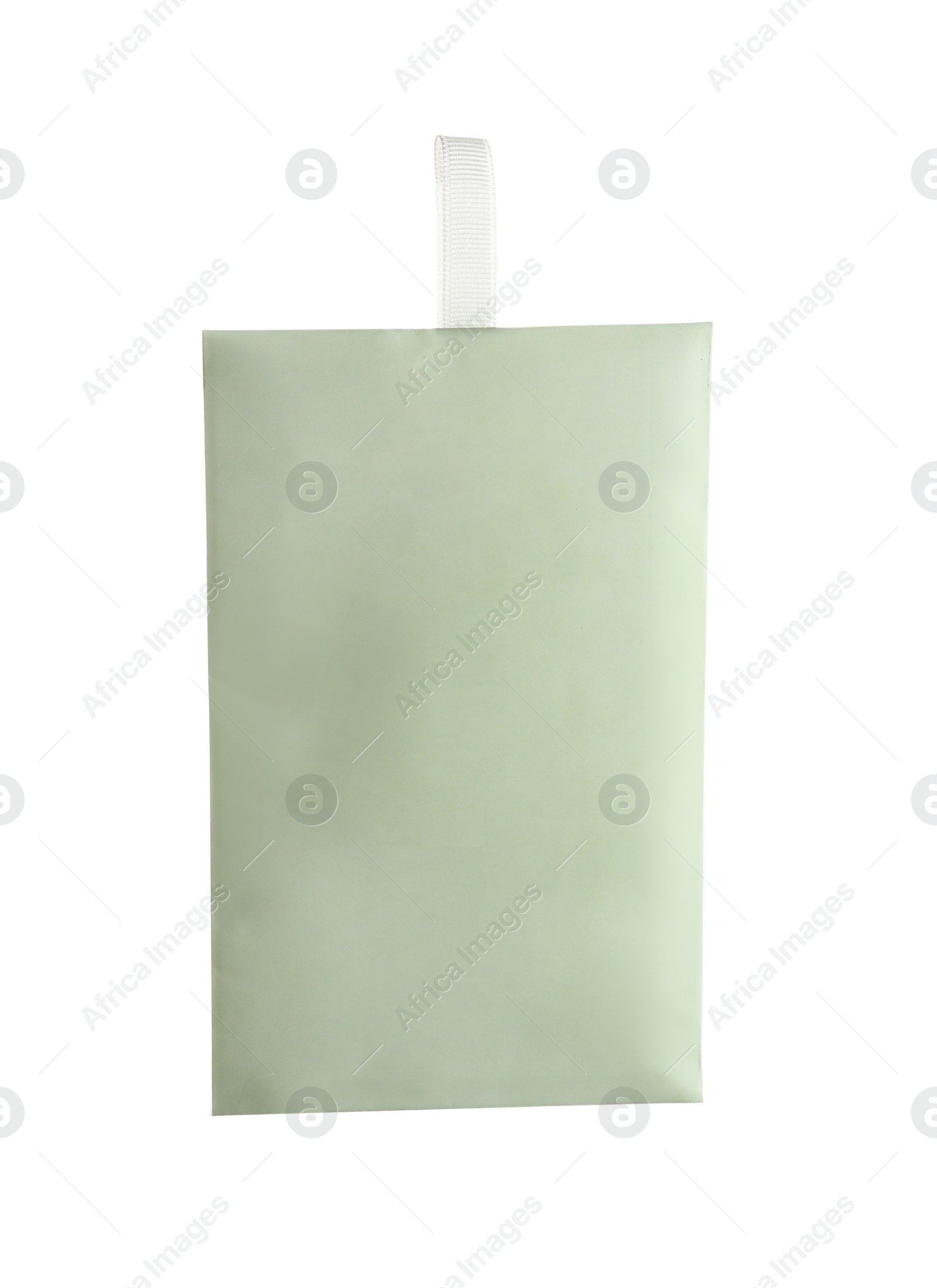 Photo of Paper scented sachet isolated on white background