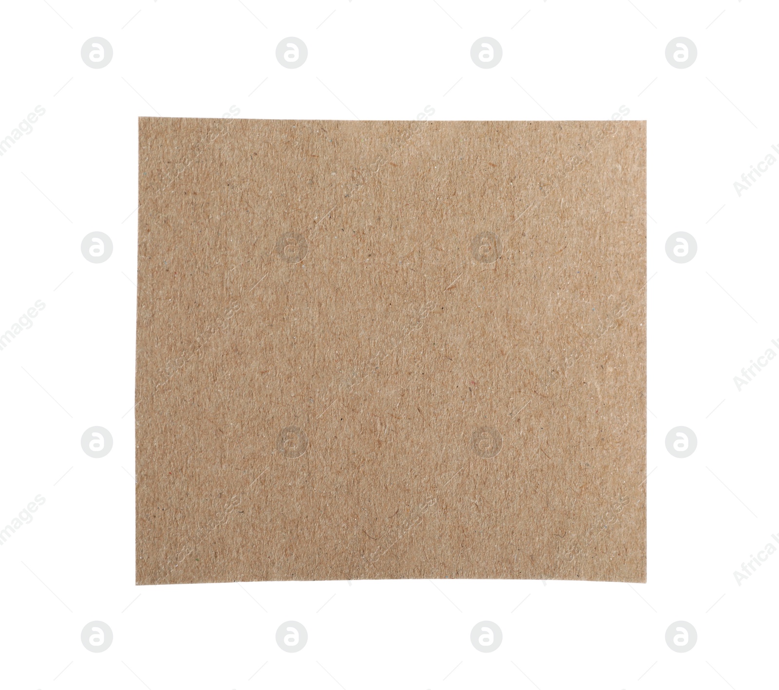 Photo of Piece of blank notebook paper isolated on white. Space for design