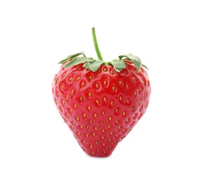 Delicious ripe strawberry on white background