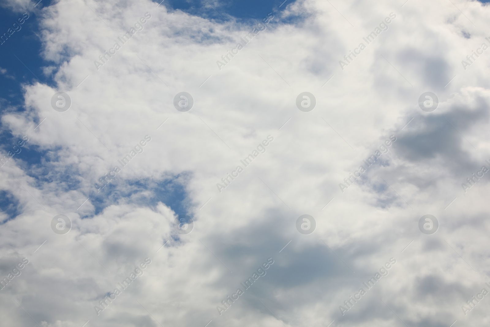 Photo of Picturesque view of beautiful blue sky with fluffy clouds