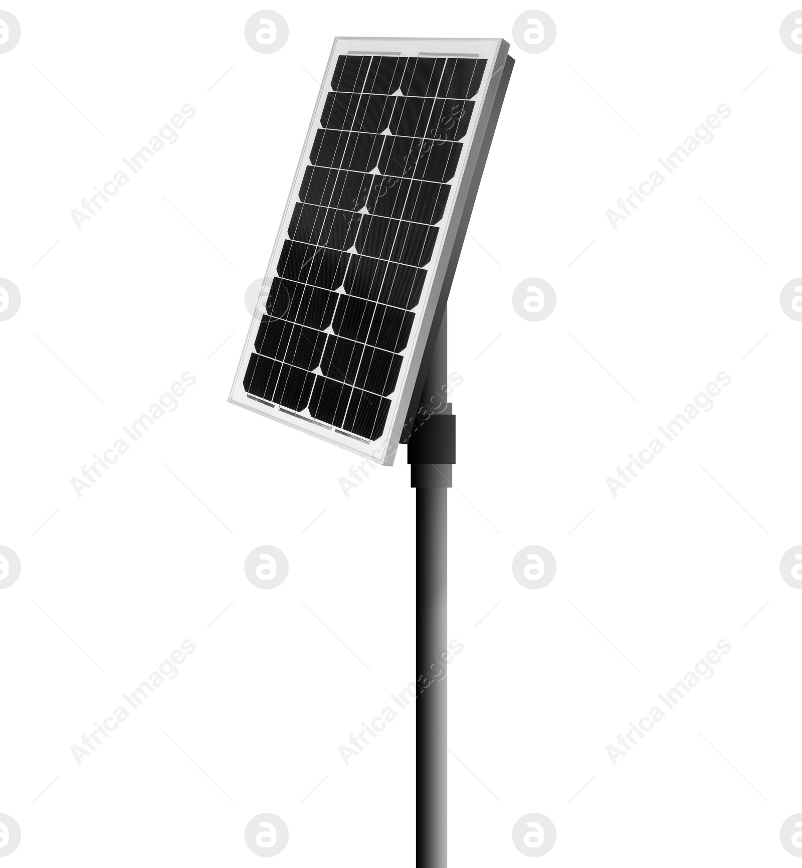 Image of Modern solar panel isolated on white. Alternative energy source