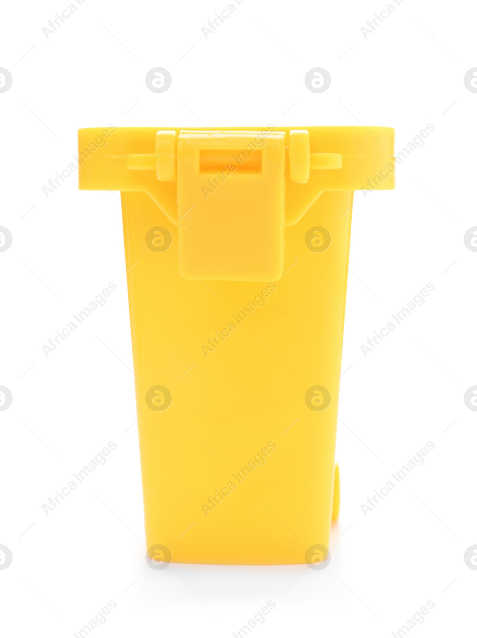 Photo of Trash bin isolated on white. Waste recycling concept