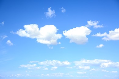 View of beautiful blue sky with white clouds