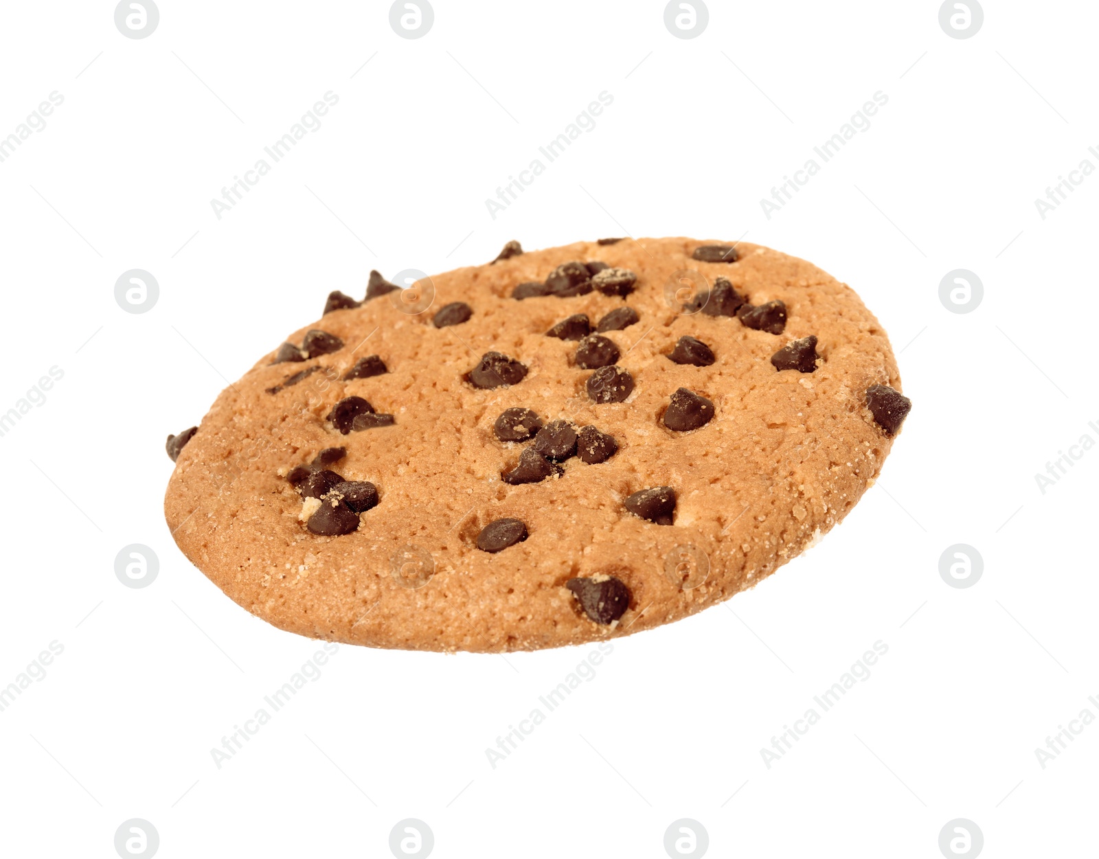 Photo of Delicious chocolate chip cookie isolated on white