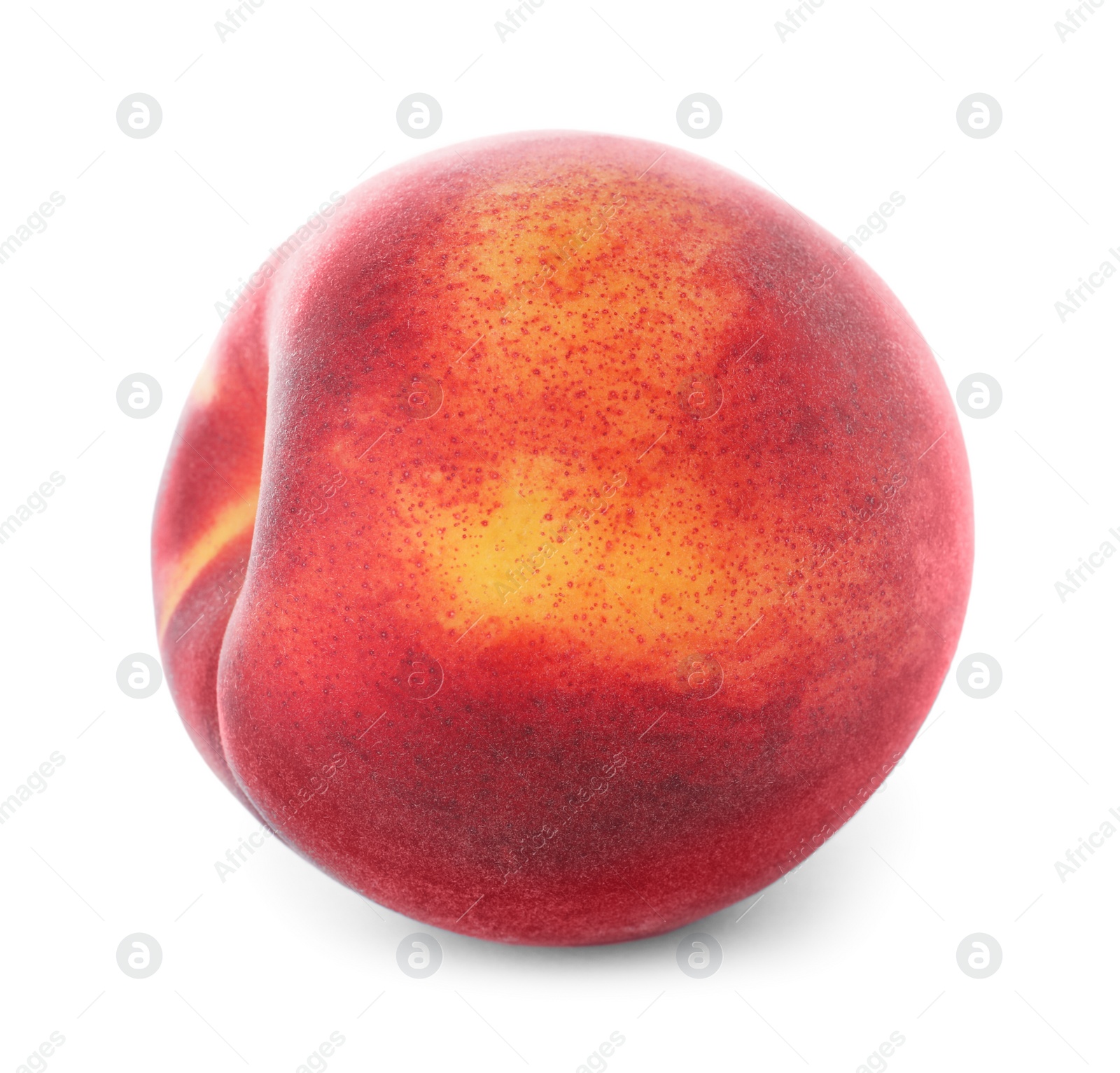 Photo of Delicious ripe sweet peach isolated on white