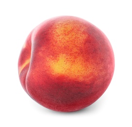 Photo of Delicious ripe sweet peach isolated on white