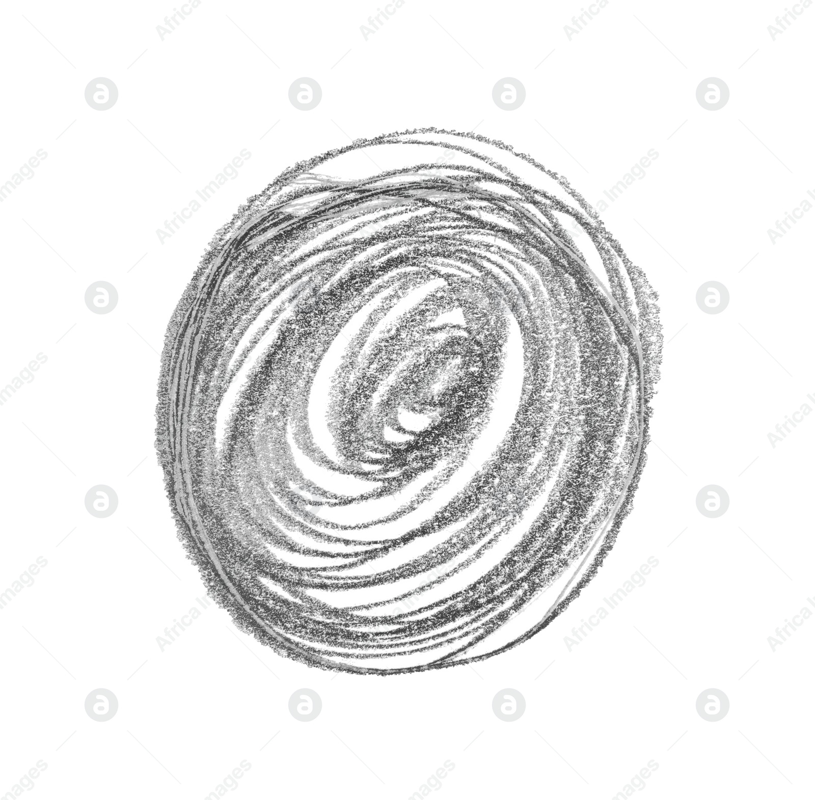 Photo of Hand drawn pencil scribble on white background, top view