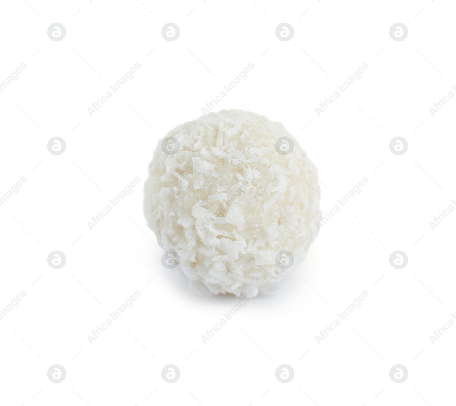 Photo of Tasty sweet coconut ball isolated on white