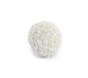 Tasty sweet coconut ball isolated on white