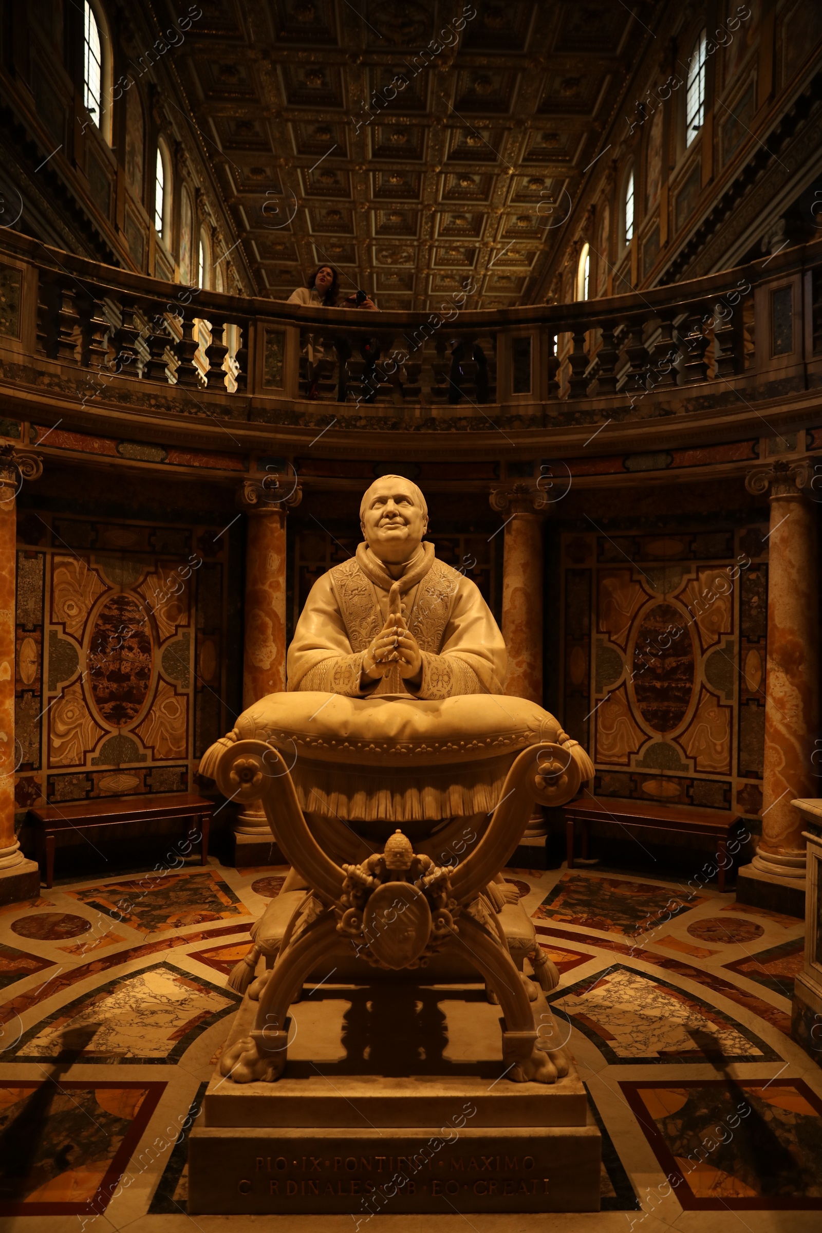 Photo of ROME, ITALY - FEBRUARY 2, 2024: Statue of Pope Pius IX in Basilica of St. John Lateran